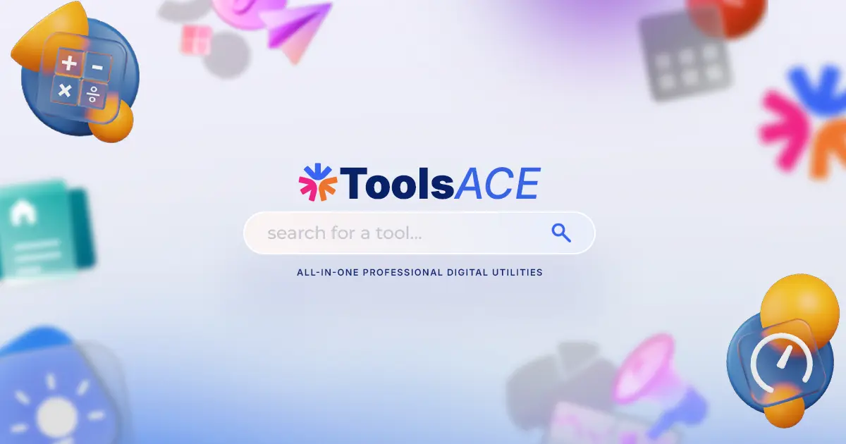 ToolsACE - 500 Free Online Tools: Calculators, Converters & More