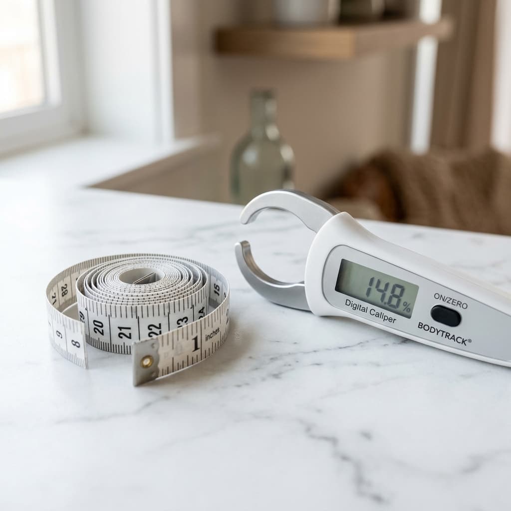 Body fat percentage measurement methods comparison chart