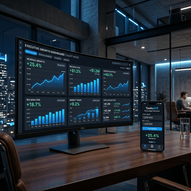 The Growth Logic: Why Every Founder Needs a Percentage Calculator in 2026