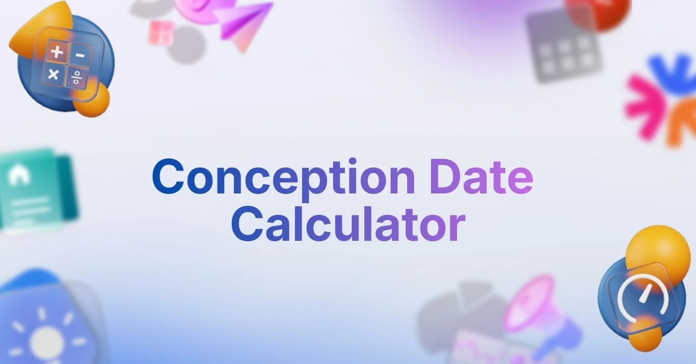 Conception Calculator tool on toolsace.io Conception Calculator tool interface with upload form on toolsace.io